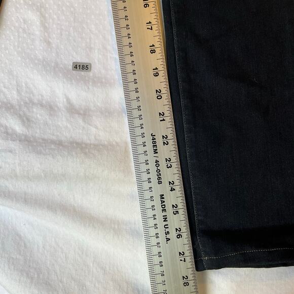 Paige Women Skyline Skinny Jeans size 28 Dark Blue Mid Rise Stretch Boot Cut - Picture 4 of 10